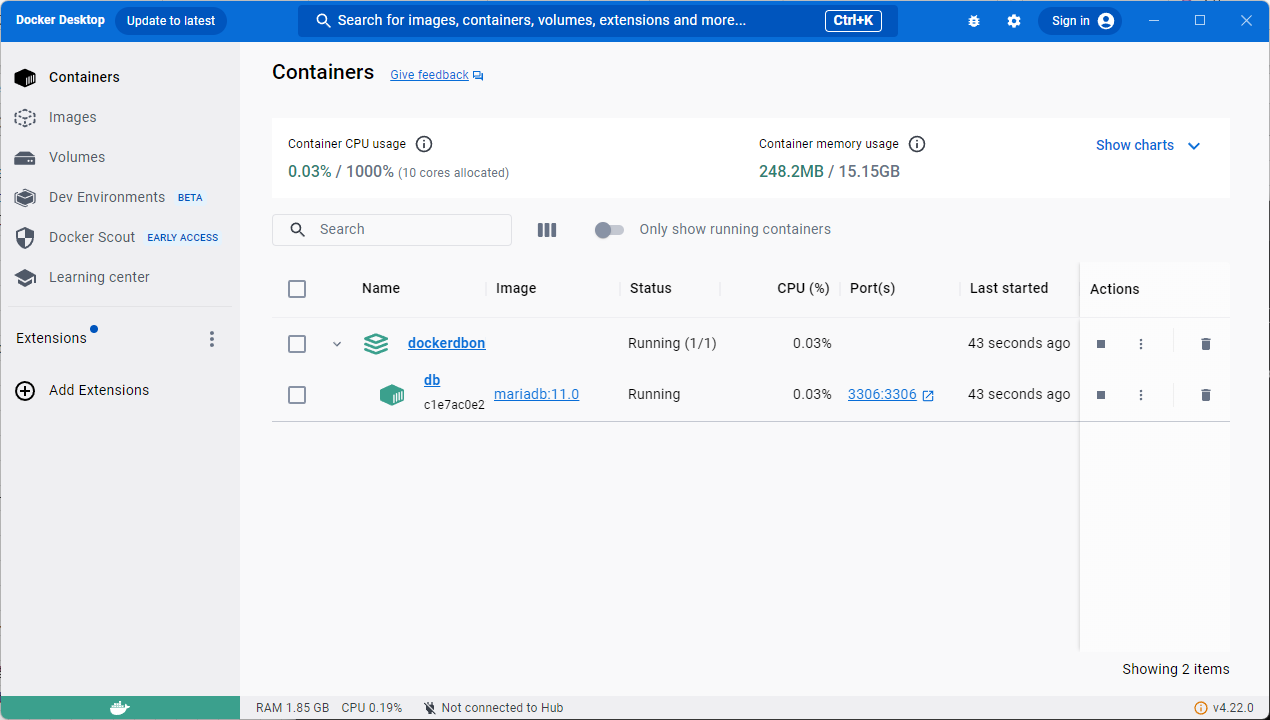 <Docker>最小構成!DBのみを構築する(MariaDB) | jp-terrace